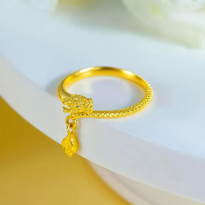 FANSHINER 18K Gold/Copper Alloy Surface Gold Plated Rings Unisex-3