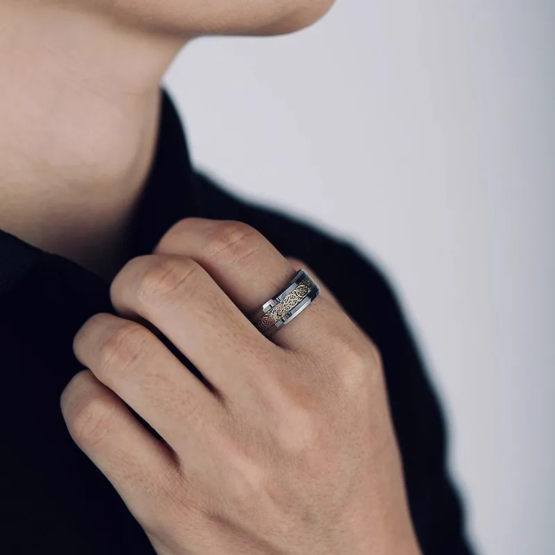 FANSHINER Titanium Steel Rings Men's-2
