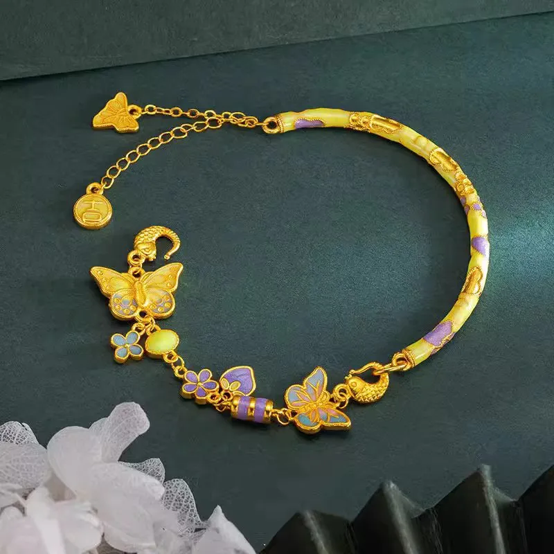 FANSHINER 18K Gold Copper Alloy Bracelets Women's-1