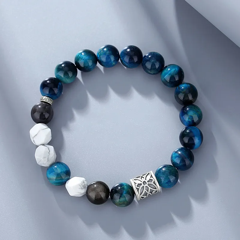 FANSHINER Tiger's Eye Stone Bracelets Men's-2