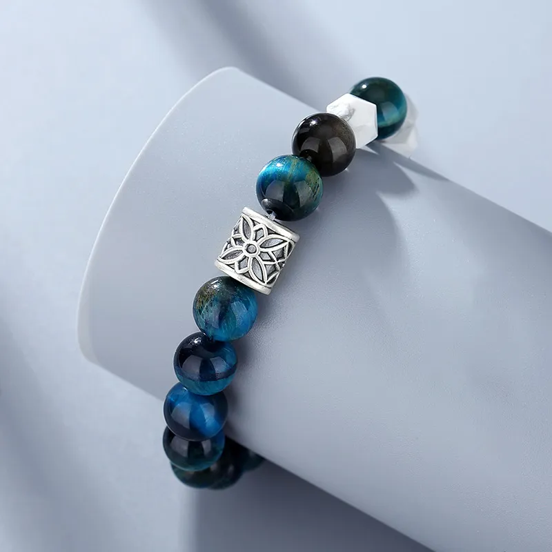 FANSHINER Tiger's Eye Stone Bracelets Men's-3