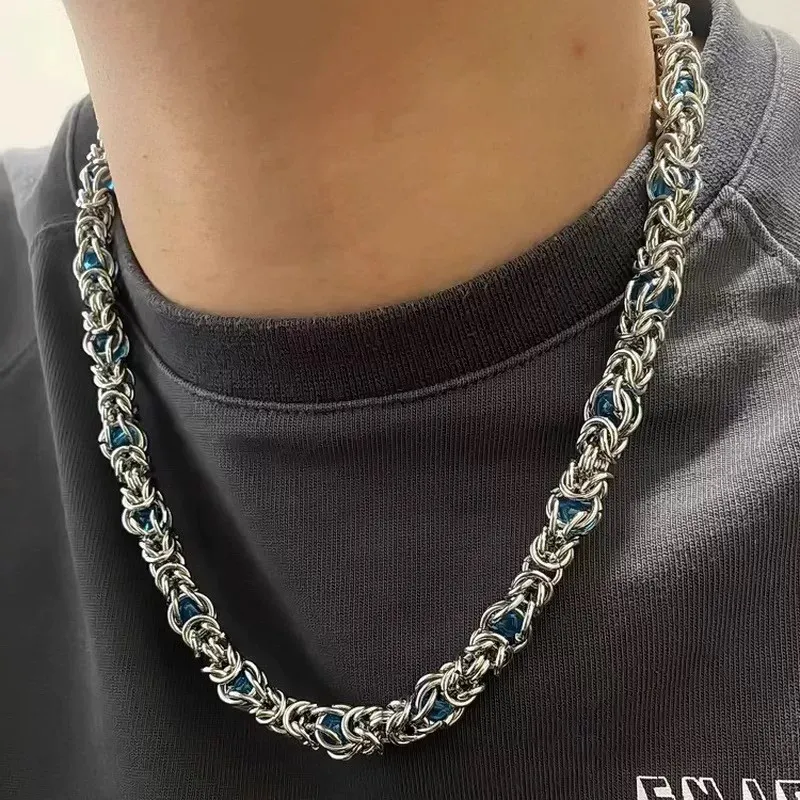FANSHINER Titanium Steel Necklaces Unisex-4