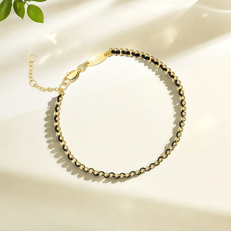FANSHINER 18K Gold Plated Copper Bracelets Unisex-7