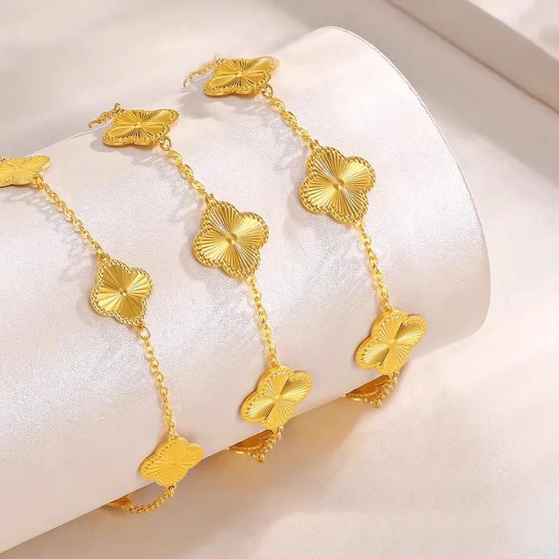 FANSHINER 18K Gold/Copper Alloy Bracelets Women's-2