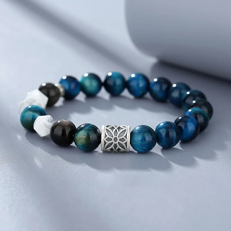 FANSHINER Tiger's Eye Stone Bracelets Men's-1