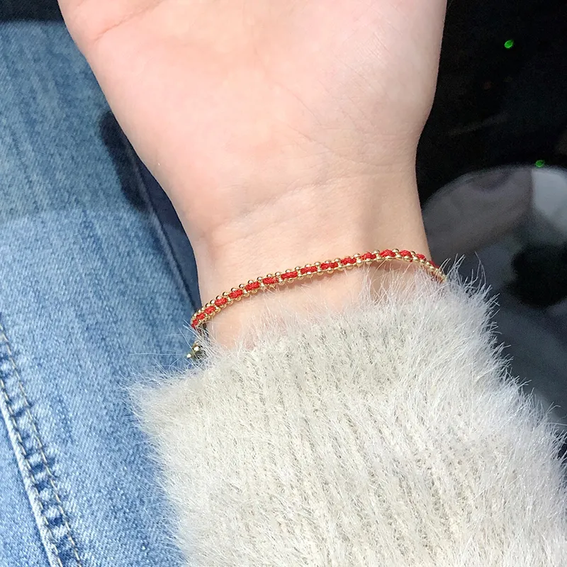 FANSHINER 18K Gold Plated Copper Bracelets Unisex-3
