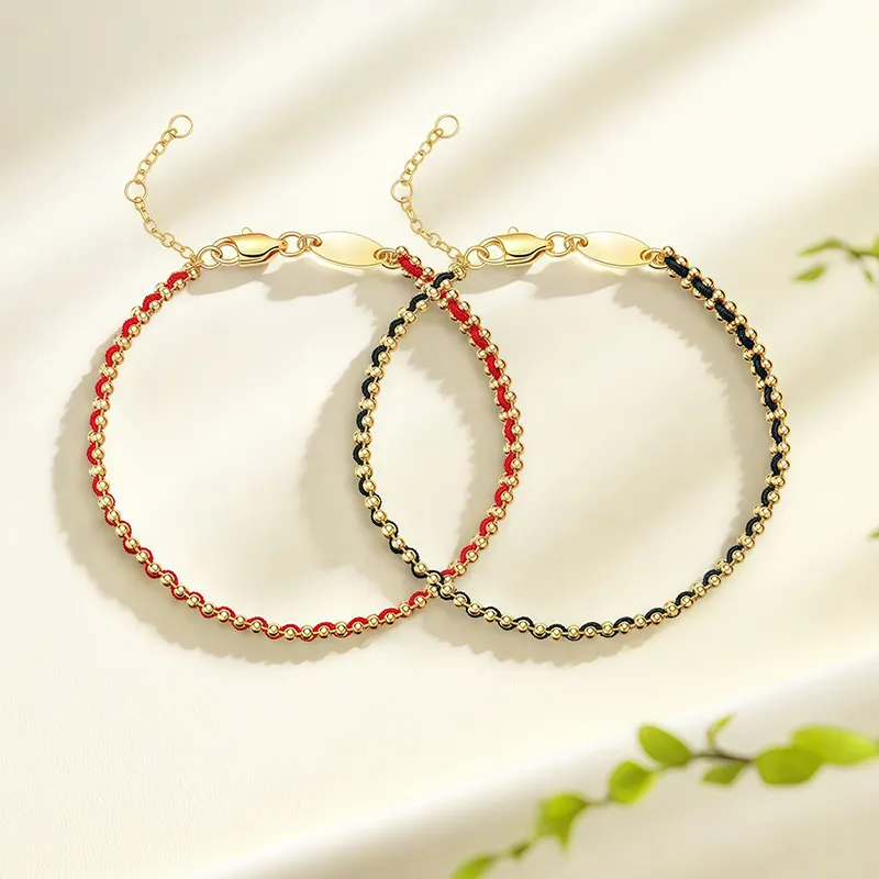 FANSHINER 18K Gold Plated Copper Bracelets Unisex-1