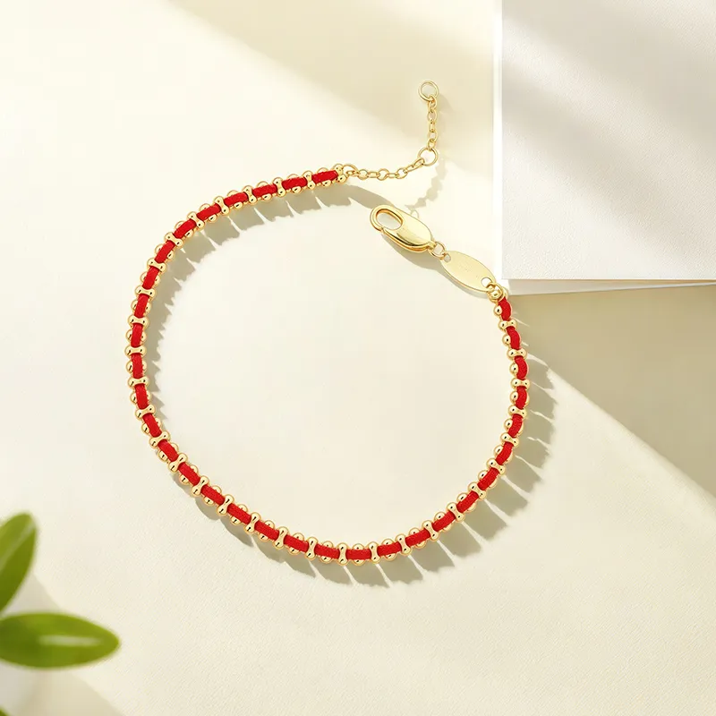 FANSHINER 18K Gold Plated Copper Bracelets Unisex-5