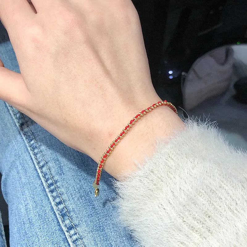 FANSHINER 18K Gold Plated Copper Bracelets Unisex-4