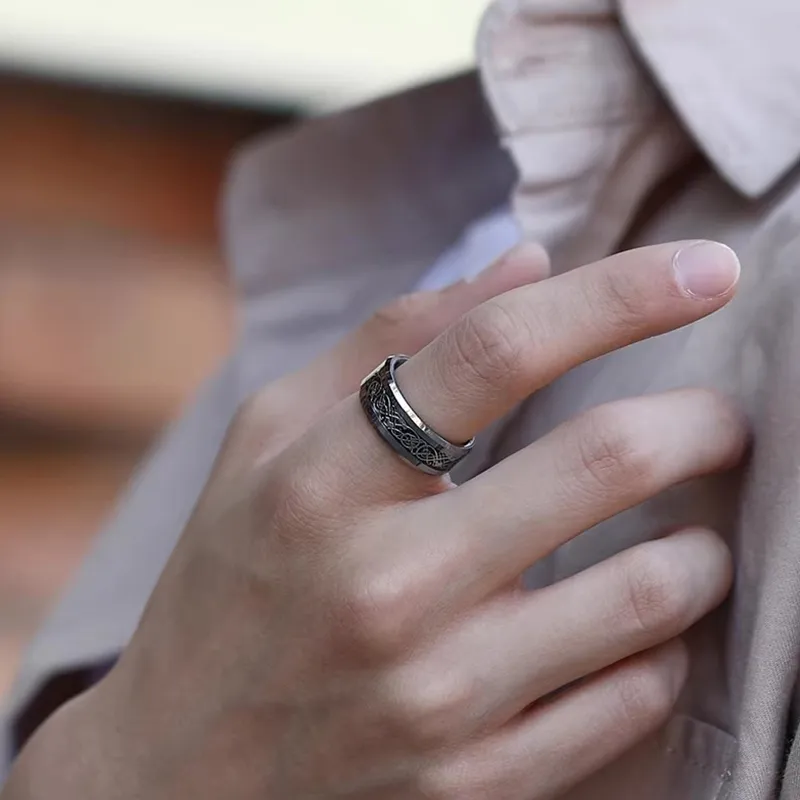 FANSHINER Titanium Steel Rings Men's-3