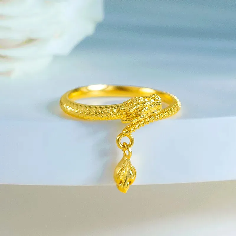 FANSHINER 18K Gold/Copper Alloy Surface Gold Plated Rings Unisex-1