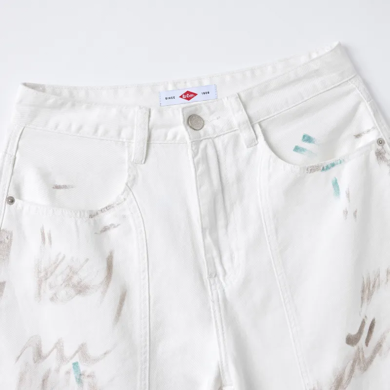 Lee Cooper Jeans Men Hand-Drawn White-2