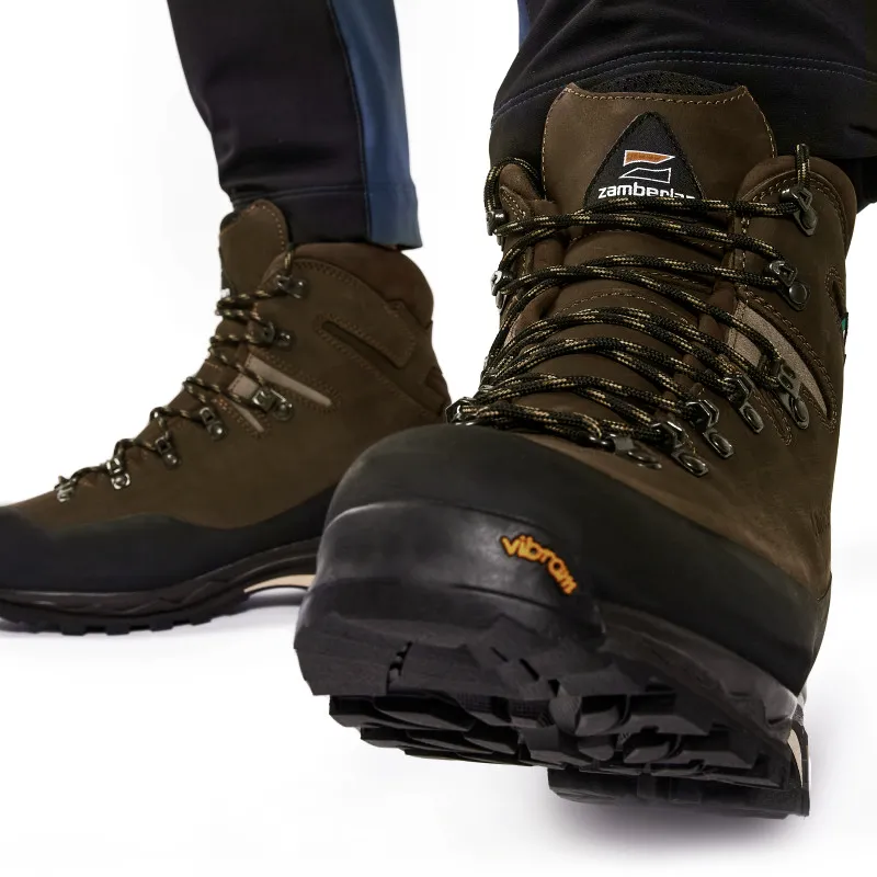 Zambella Waterproof And Breathable Coverage Support Mid-Top Hiking Shoes Men's Dark Brown-3