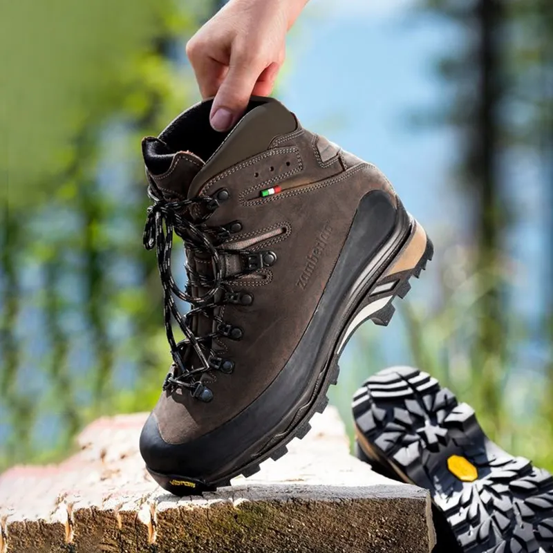 Zambella Waterproof And Breathable Coverage Support Mid-Top Hiking Shoes Men's Dark Brown-1