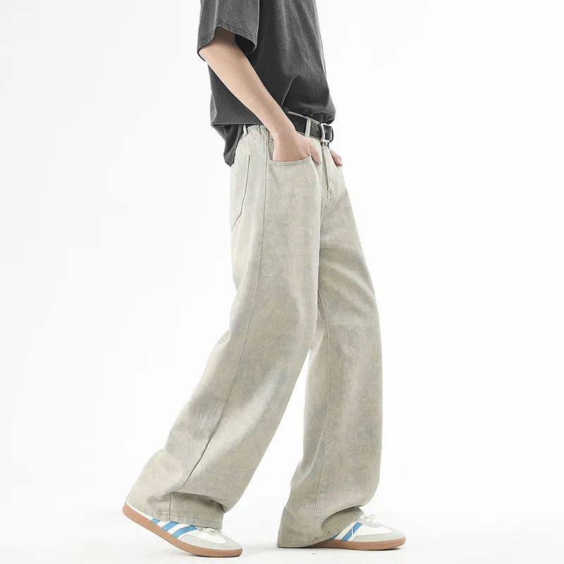 Worthwhile Movement Jeans Unisex Khaki Gray-5