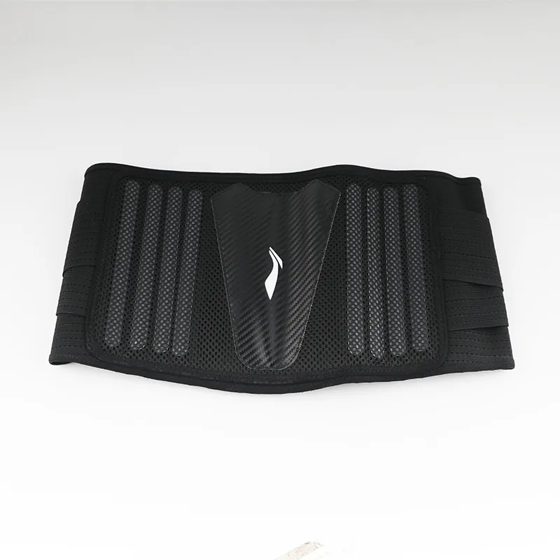 LiNing Back Support Braces Breathable Protective Compression Slip Resistant Black Polyester-3