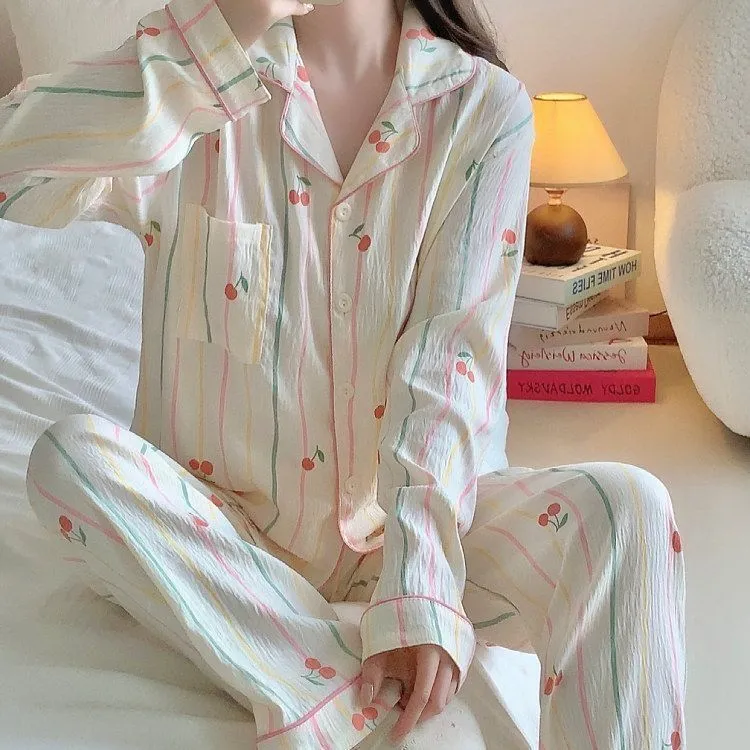 OEING Pajama Set Women's Apricot-1