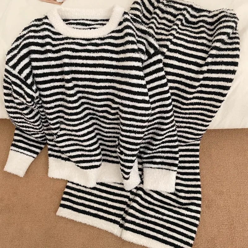OEING Pajama Set Women's Zebra Print-1