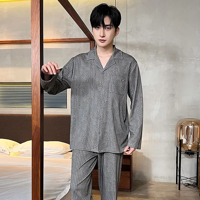 OEING Men Pajama Sets-3