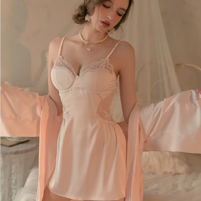 OEING Nightgown Women's Gift Box Set Pink-1
