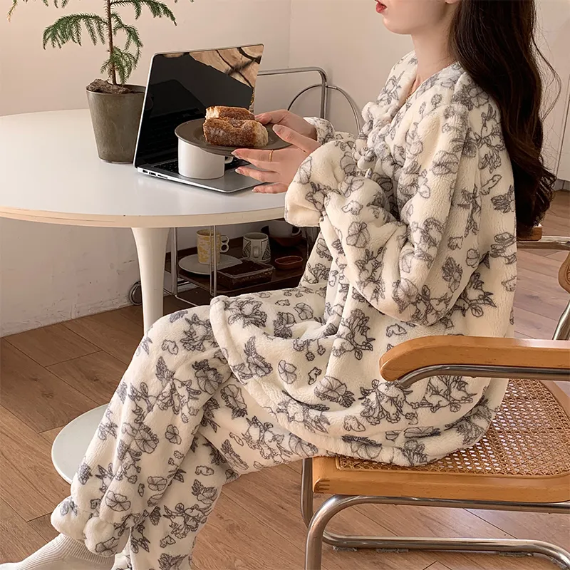 OEING Pajama Set Women's Image Color-2