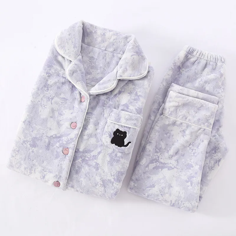 OEING Pajama Set Women's Purple-4