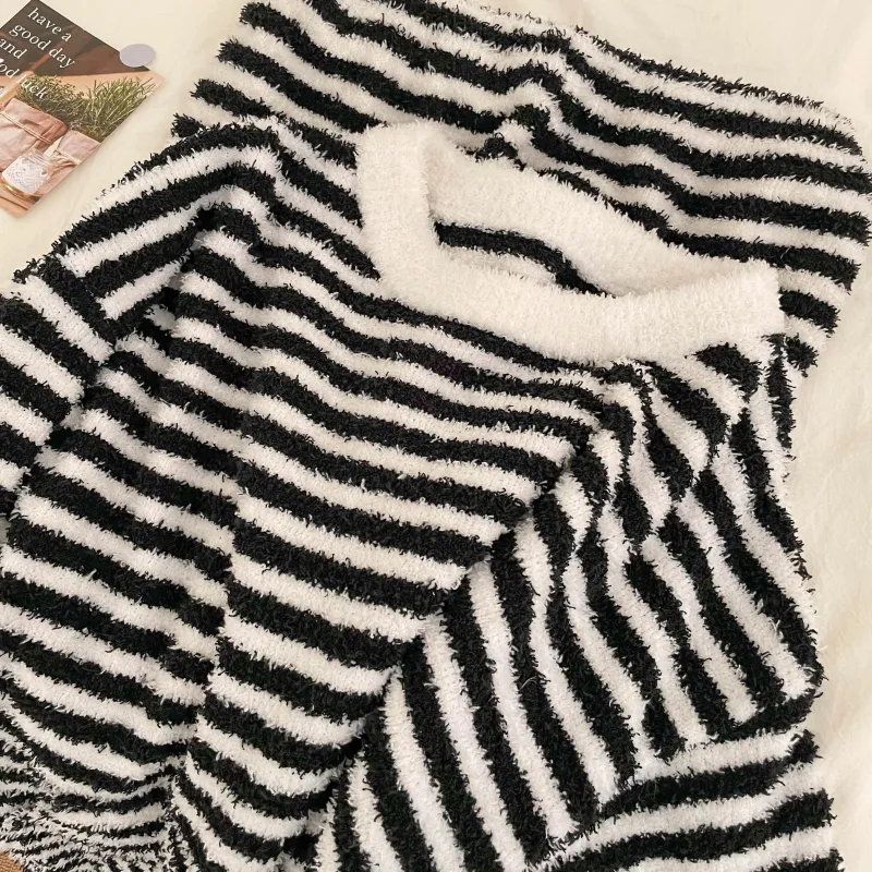 OEING Pajama Set Women's Zebra Print-2