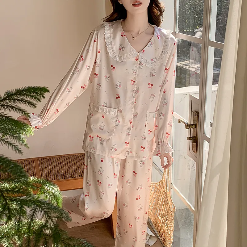 OEING Pajama Set Women's Image Color-2