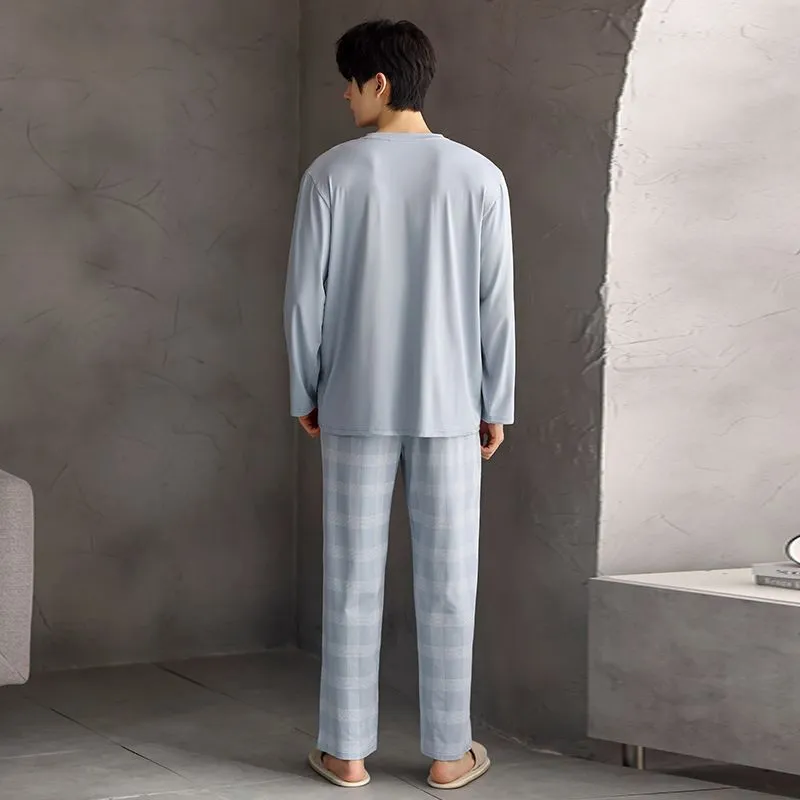 OEING Men Pajama Sets-3