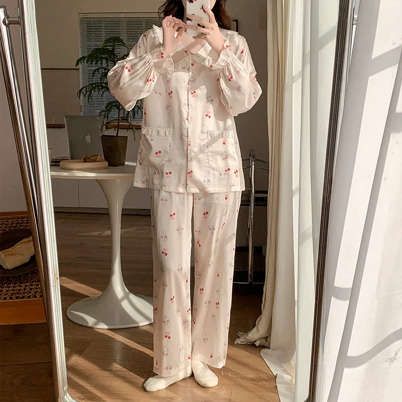 OEING Pajama Set Women's Image Color-4