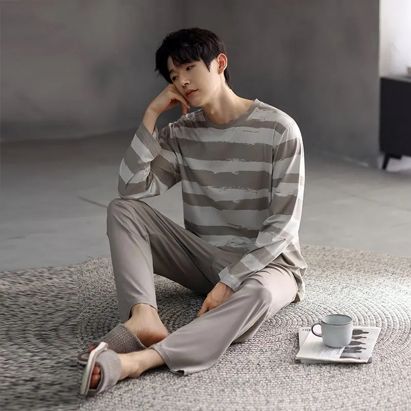 OEING Men Pajama Sets-3