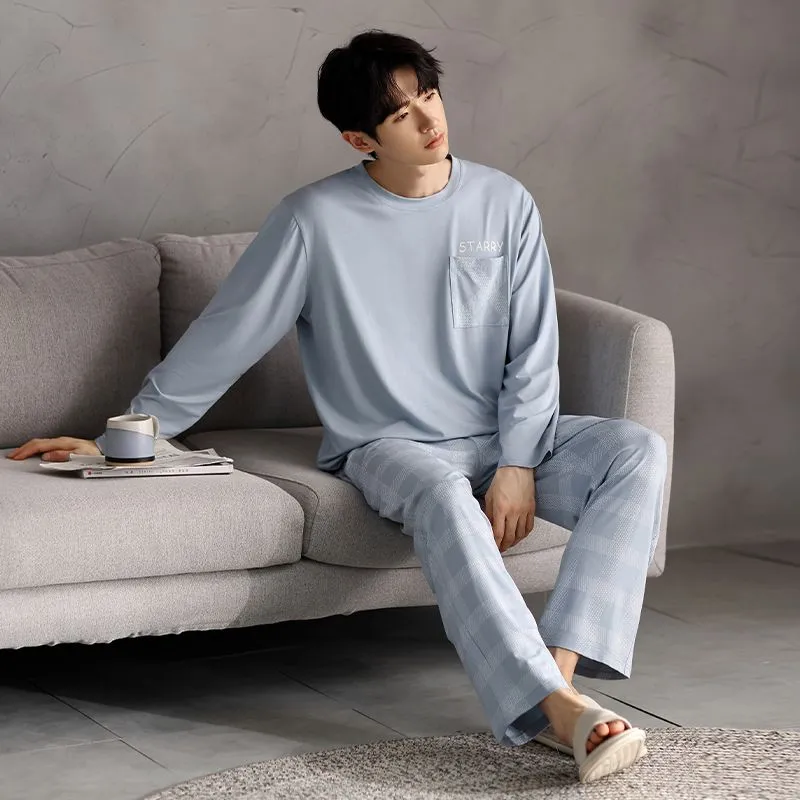 OEING Men Pajama Sets-4