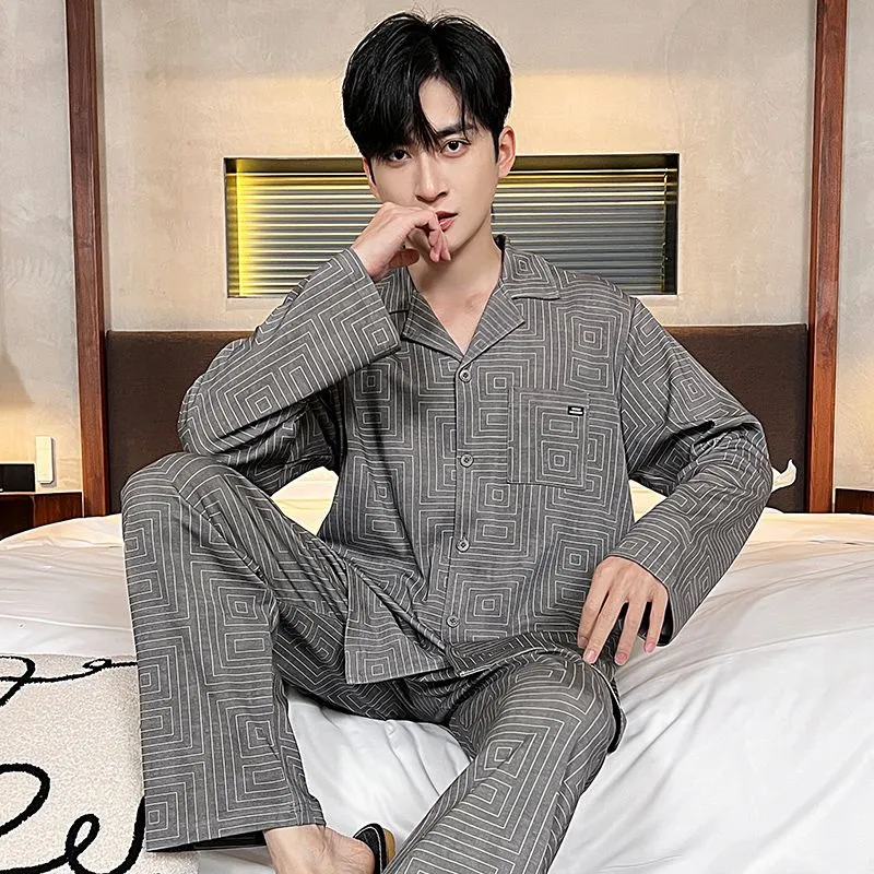 OEING Men Pajama Sets-4