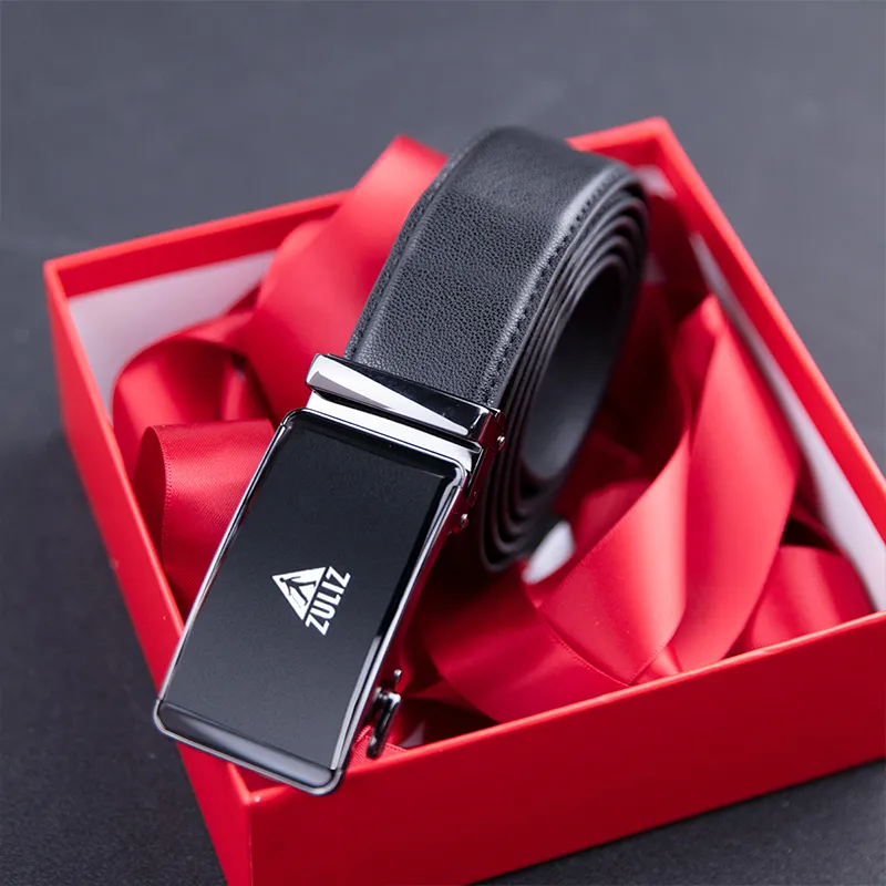 ZULIZ Cow Leather Belt Belt Men's 3.5CM-4