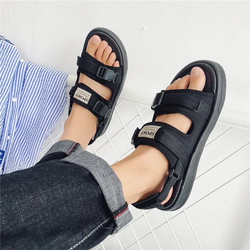 CAOP Beach Sandals Unisex Black/White-7