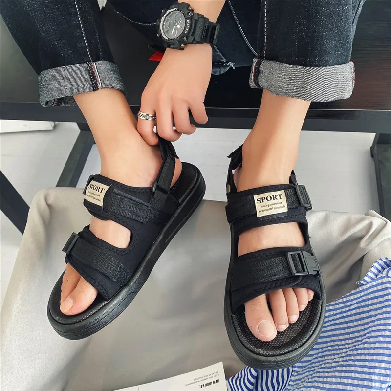 CAOP Beach Sandals Unisex Black/White-5