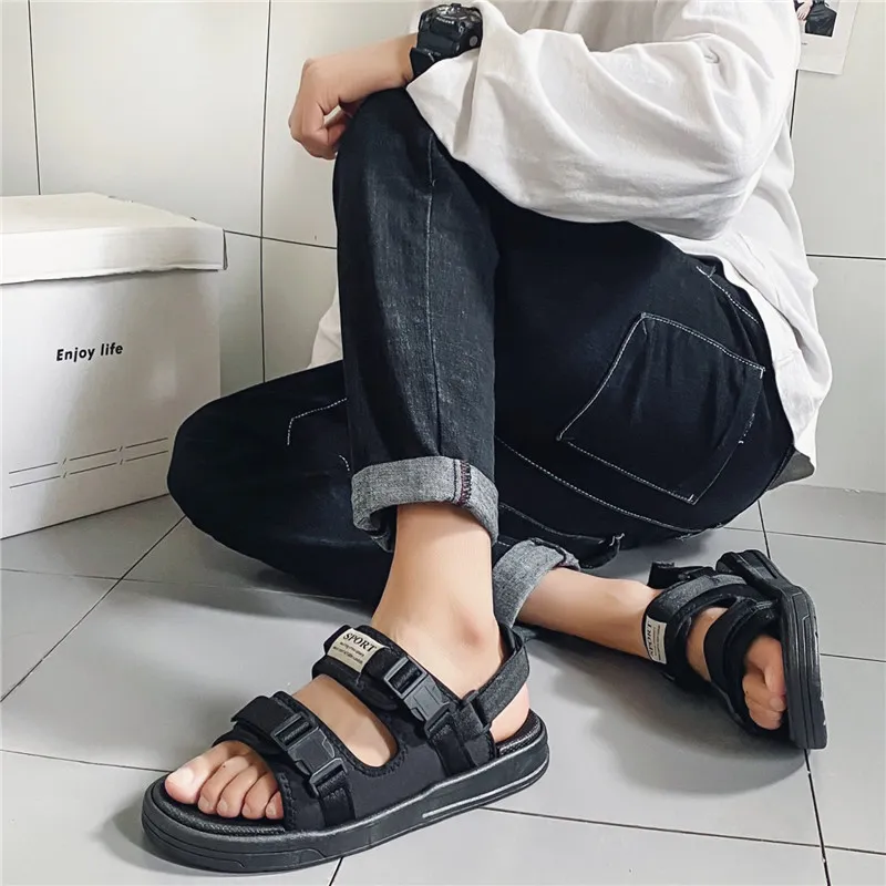 CAOP Beach Sandals Unisex Black/White-3