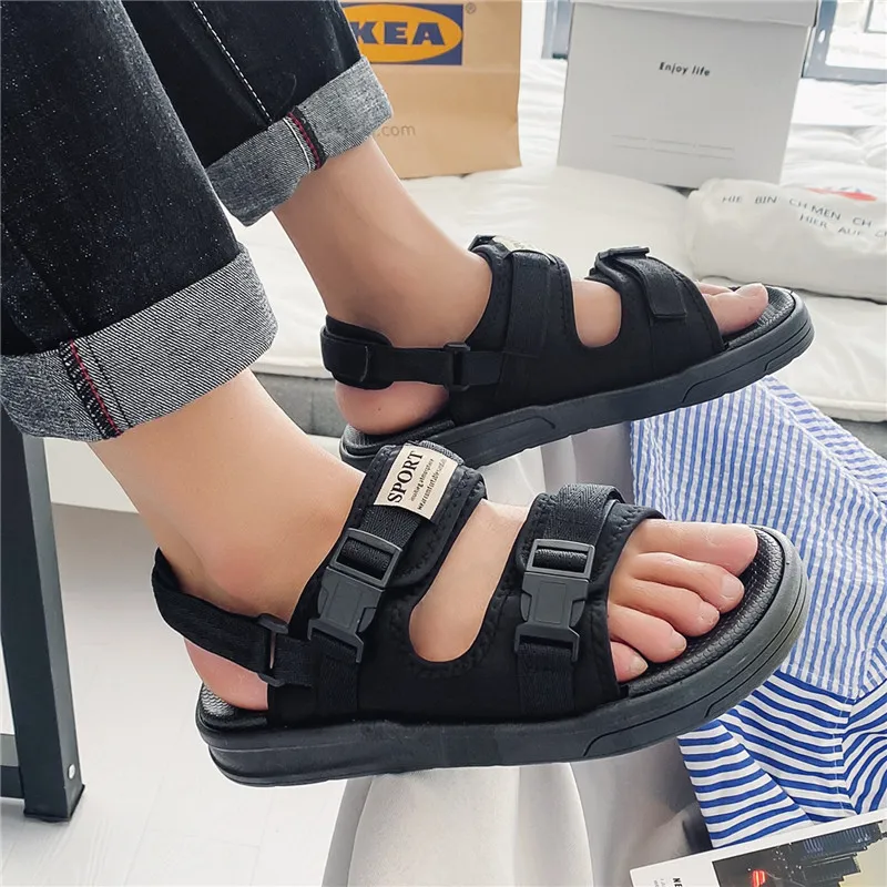 CAOP Beach Sandals Unisex Black/White-6