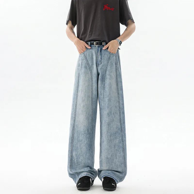 HUANQIU Jeans Unisex-3