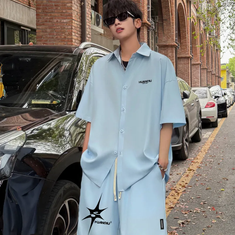 HUANQIU Shirt Matching Set Unisex-2