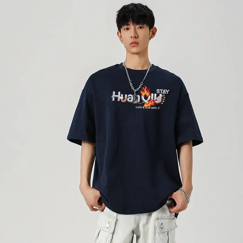 HUANQIU Short Sleeved T Shirts Unisex-17