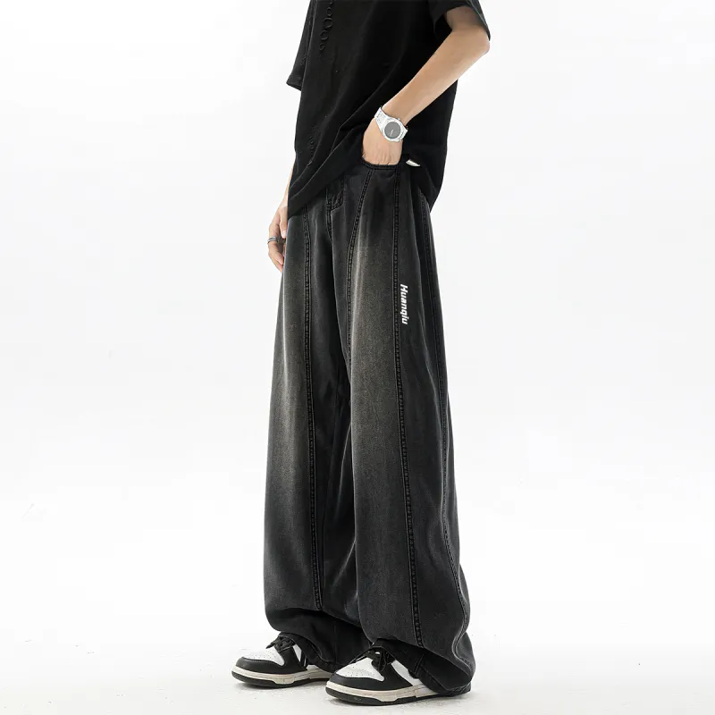 HUANQIU Jeans Unisex-7