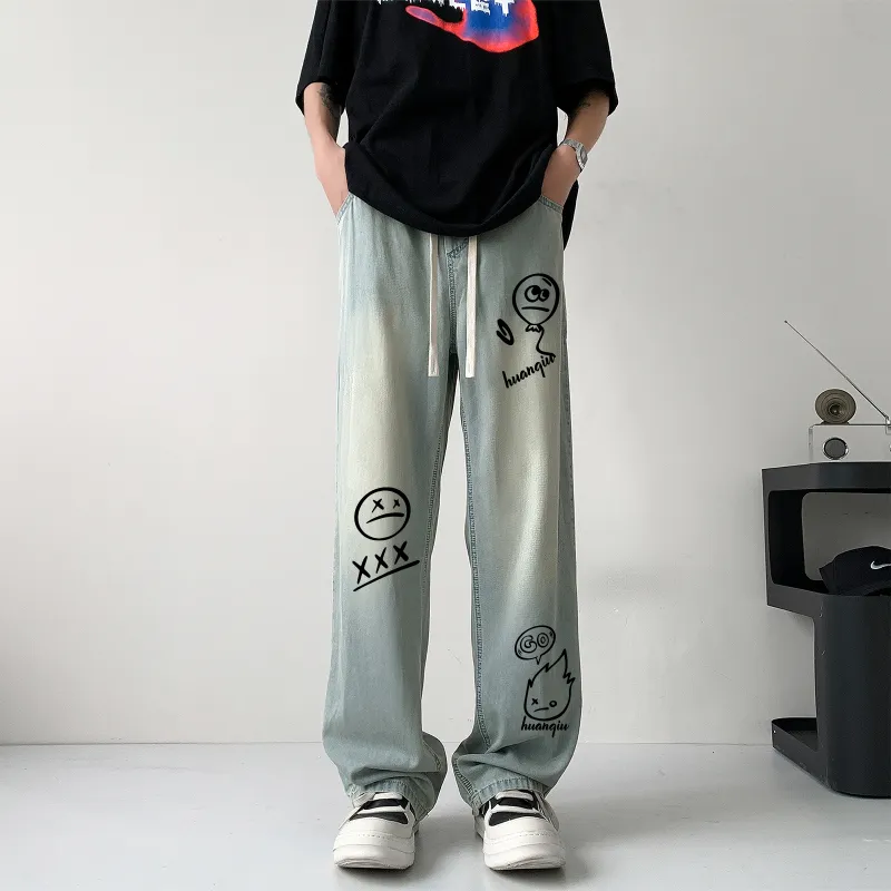 HUANQIU Jeans Unisex-6