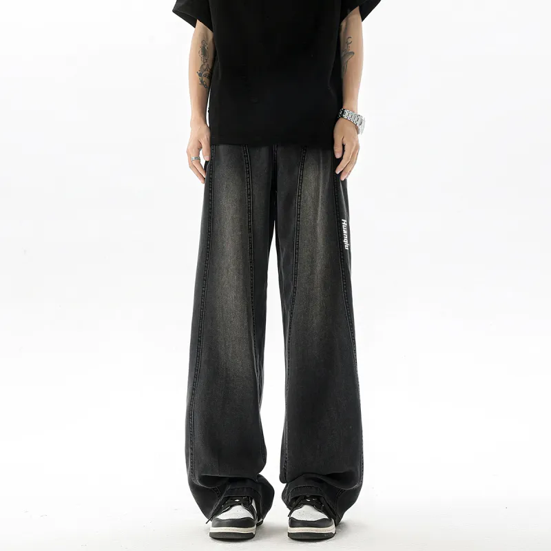 HUANQIU Jeans Unisex-9