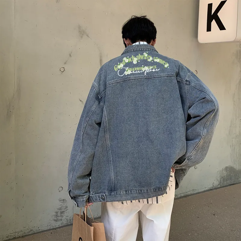 HUANQIU Denim Jackets Unisex-10