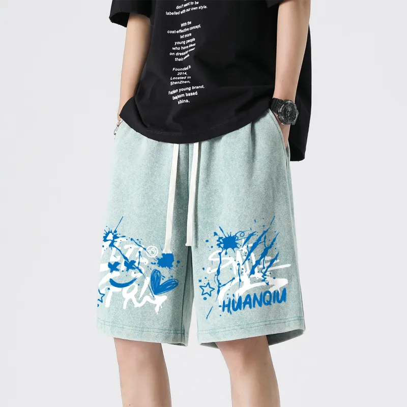 HUANQIU Casual Shorts Unisex-12