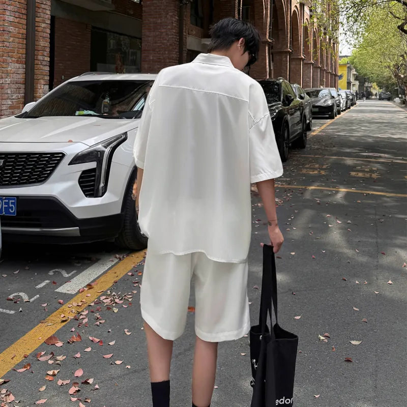HUANQIU Shirt Matching Set Unisex-29
