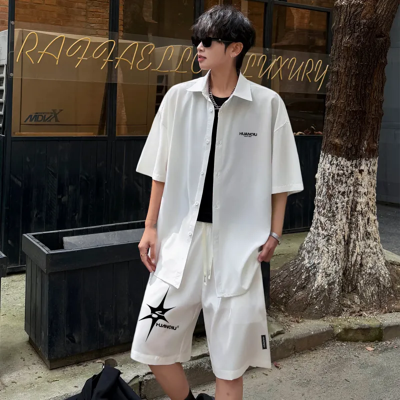 HUANQIU Shirt Matching Set Unisex-27