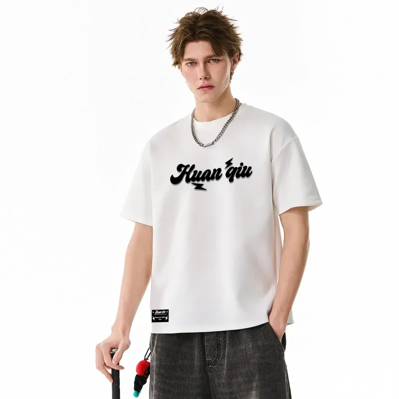 HUANQIU Short Sleeved T Shirts Unisex-6