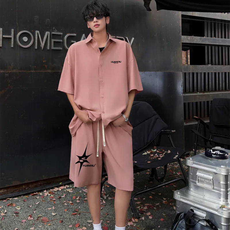 HUANQIU Shirt Matching Set Unisex-8
